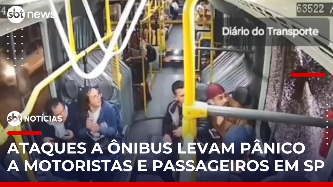 Ataques a ônibus levam pânico a motoristas e passageiros em São Paulo | #SBTNotícias
