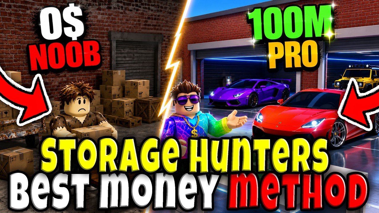 How to GET RICH FAST in STORAGE HUNTERS OPEN WORLD Roblox