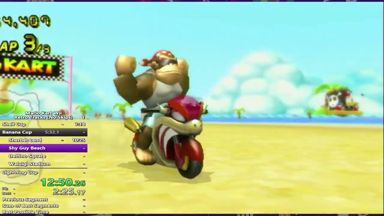 Mario Kart Wii Retro Tracks Speedrun 33:59.810
