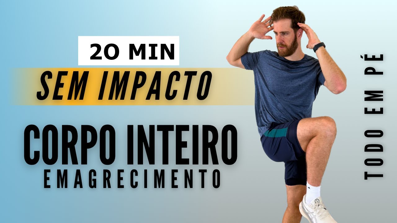 20 minutos para perder barriga em casa - tudo em p&eacute; - iniciantes sem impacto, sem equipamento