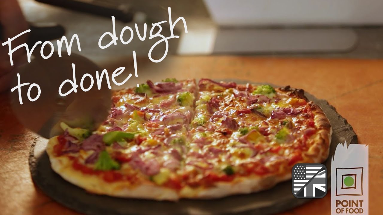 Veggie Pizza from dough to done
