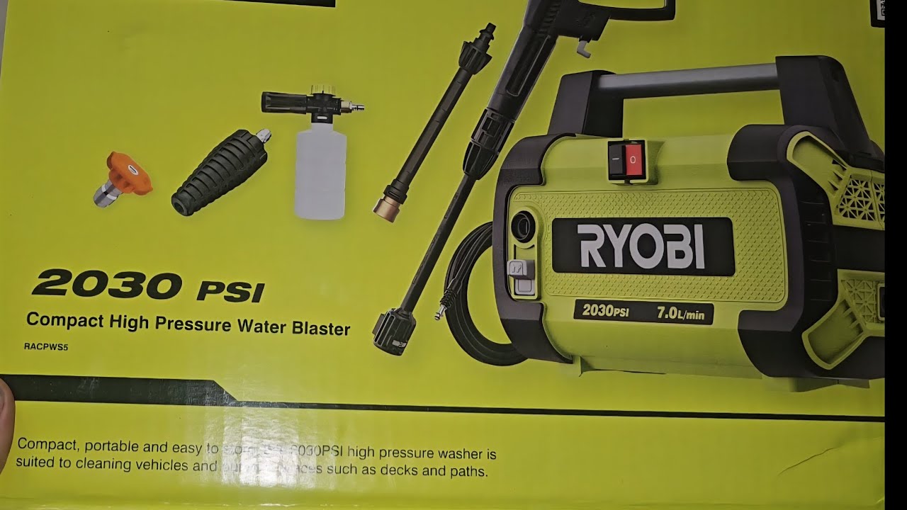 Ryobi 2030psi pressure washer review