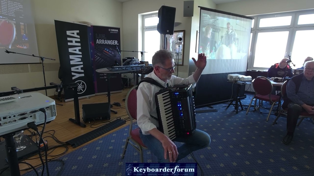 Präsentation des Korg Akkordeon Fisa Suprema mit dem Manni Pichler auf meinem Musikertreffen 2025