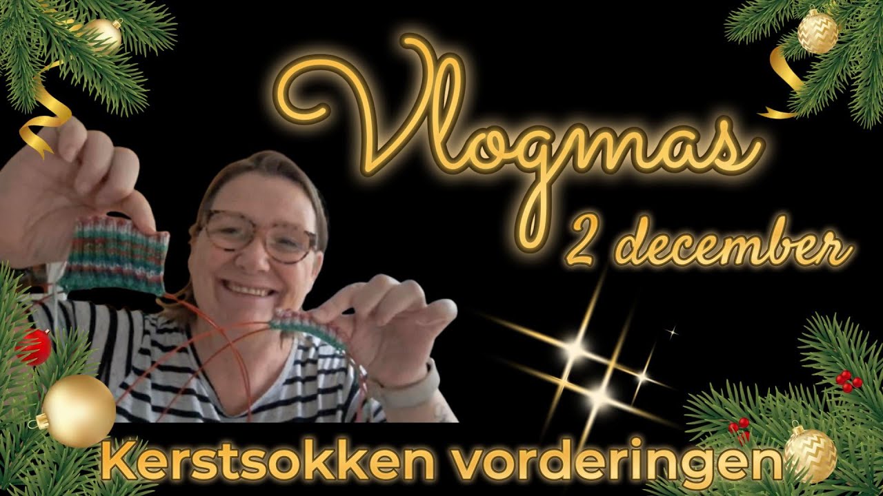 🎄 Vlogmas 2025 – День 2 | Прогресс рождественского носка! 🧦✨