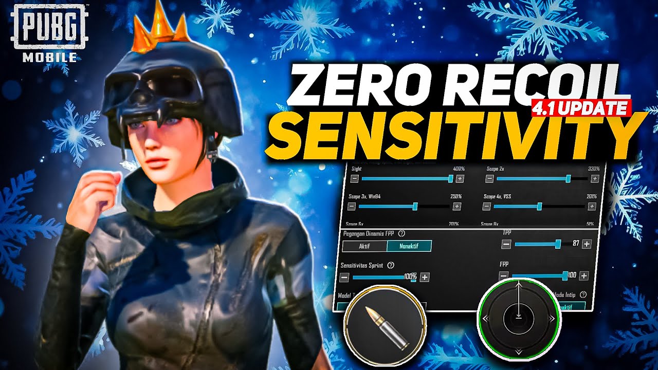 PUBG 4.1 UPDATE SENSITIVITY CODE | PUBG BEST SENSITIVITY SETTINGS | PUBG ZERO RECOIL SENSITIVITY 