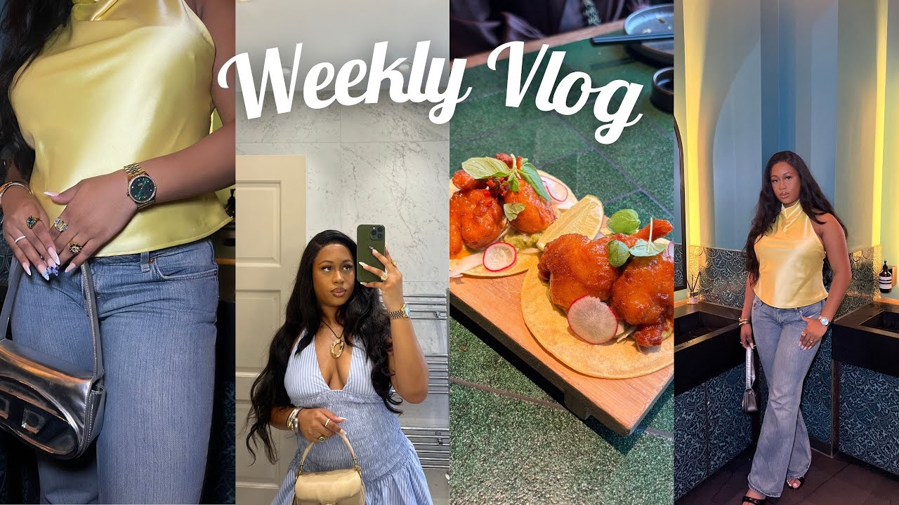 LONDON VLOG | SUMMER BBQ + GIRLS NIGHT + SOLO DATES +FAMILY DINNER & JULY BEAUTY EMPTIES & MORE