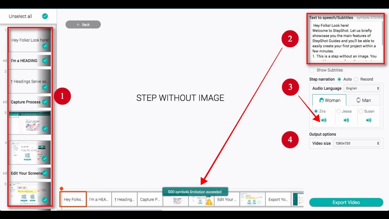 Video feature in StepShot Guides