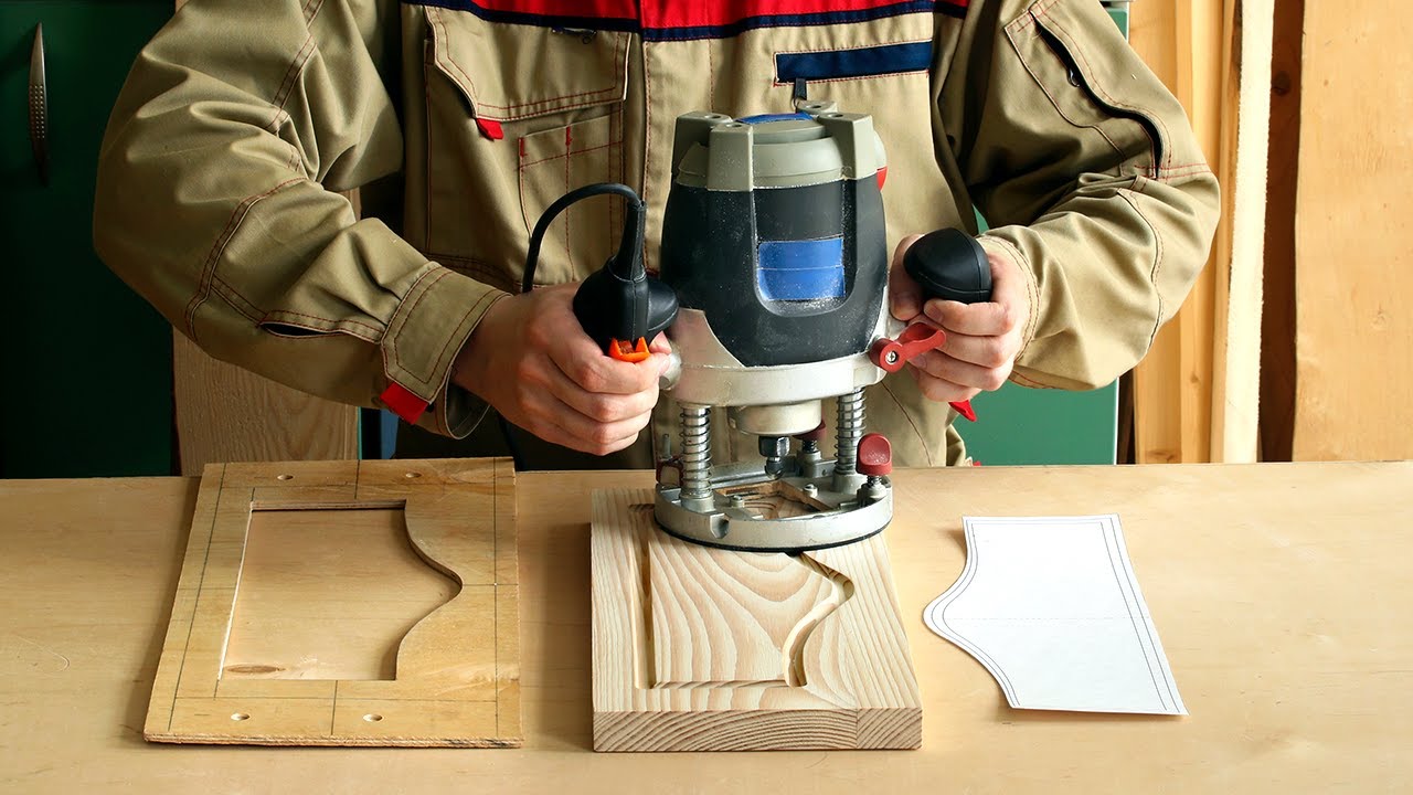 4K Фрезерование паза по шаблону для фасада выдвижного ящика, milling groove for a drawer front