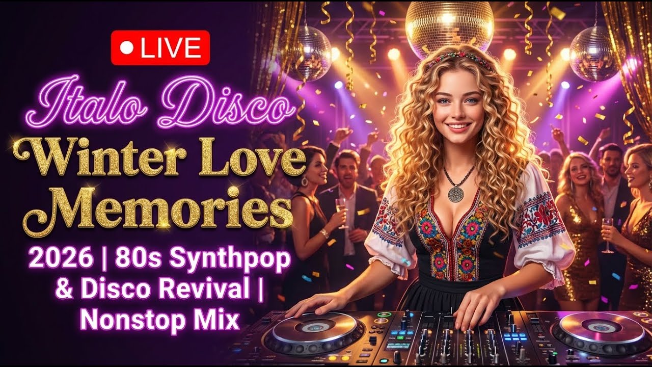 🔴 LIVE Italo Disco Winter Love Memories 2026 | 80s Synthpop & Disco Revival | Nonstop Mix