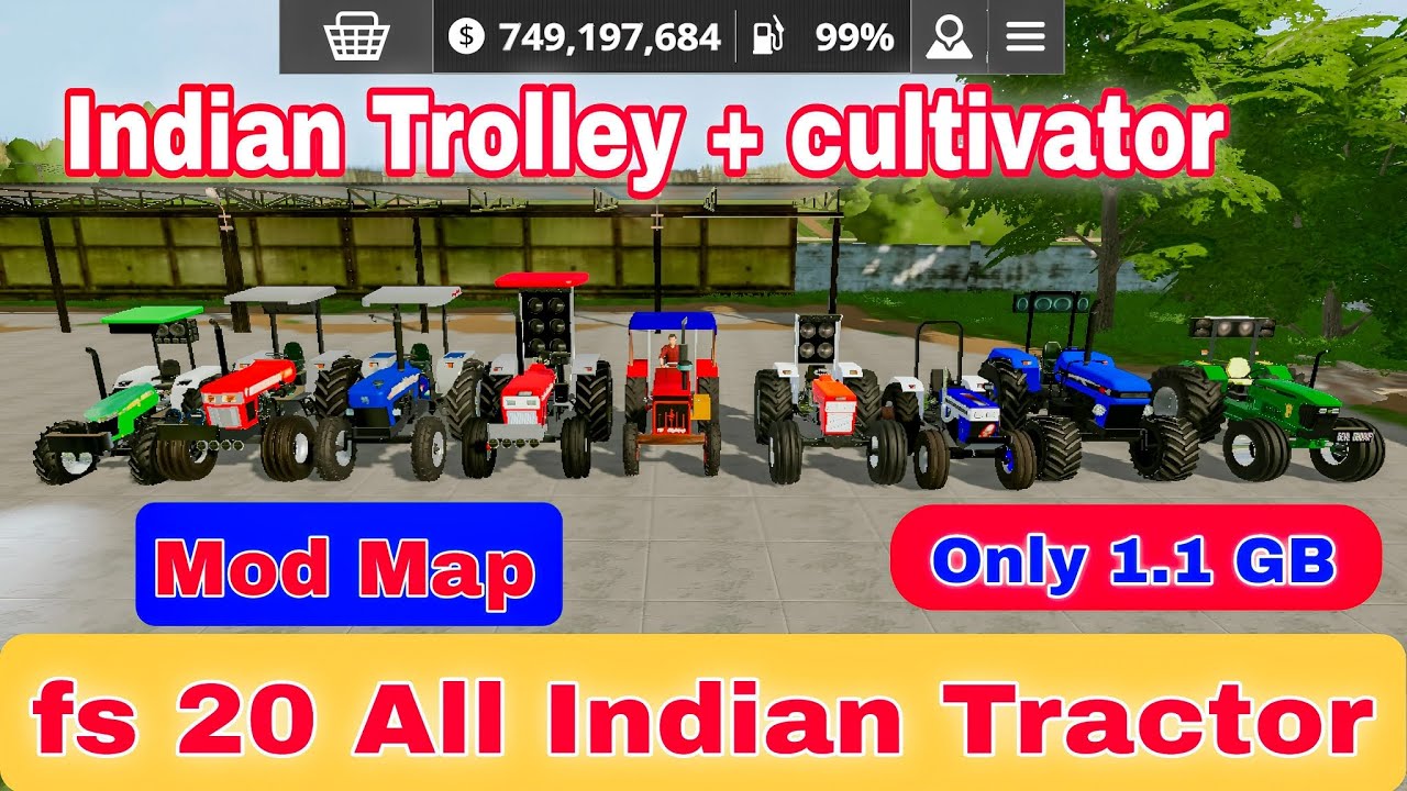 FS 20 mud map Indian tractor// FS 20 INDIAN TRACTOR   // Farming Simulator 20
