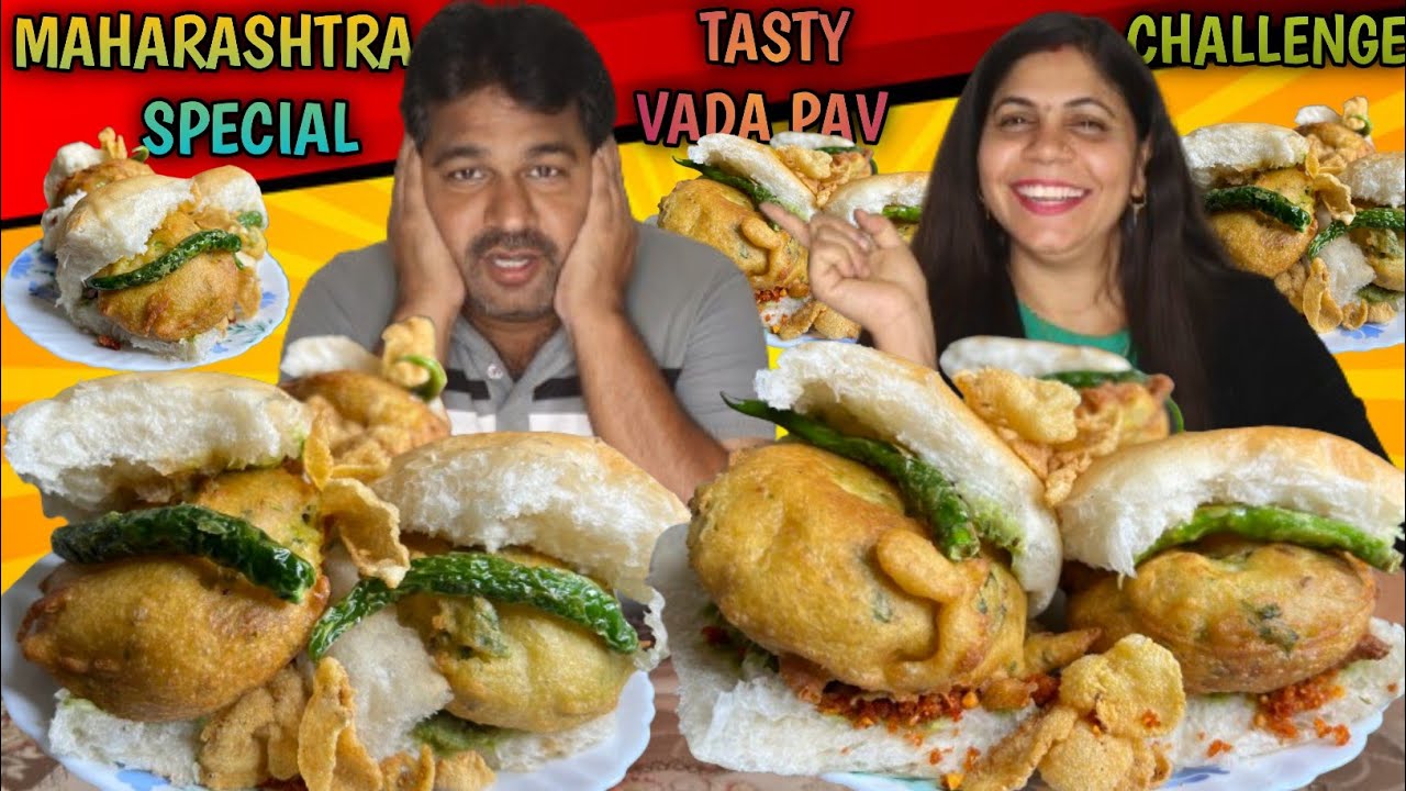 MAHARASHTRA SPECIAL TASTY VADA PAV EATING CHALLENGE | VADA PAV CHALLENGE | STREET FOOD CHALLENGE