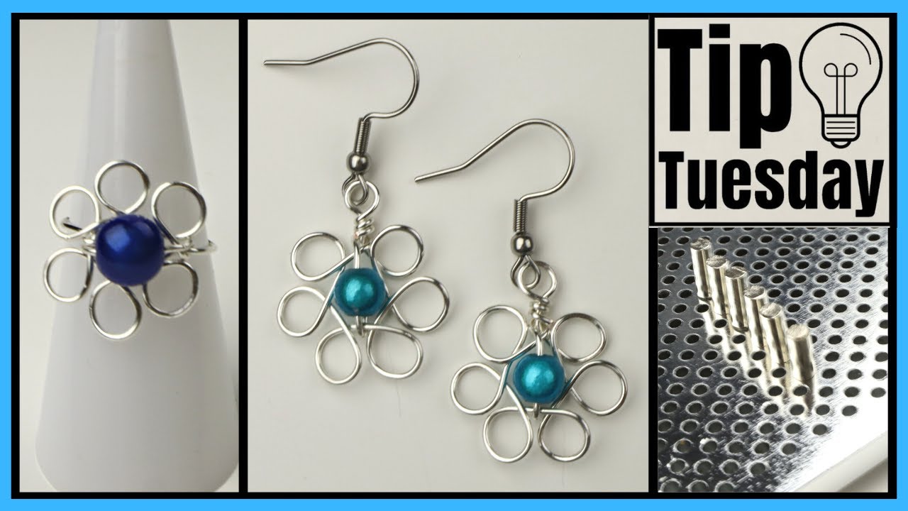 Flower Ring & Earrings Artistic Wire Deluxe Jig Kit Tip Tuesday Tutorial