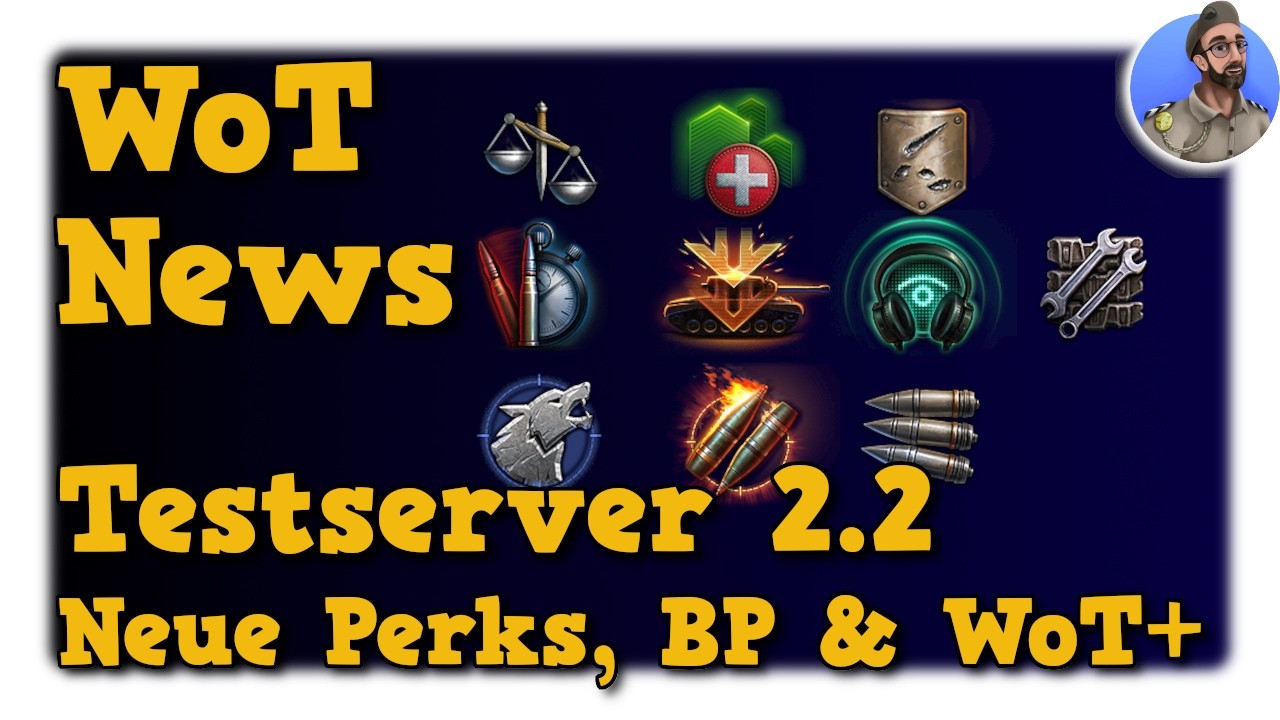 World of Tanks News - Testserver 2.2 - Neue Perks, BP & WoT+