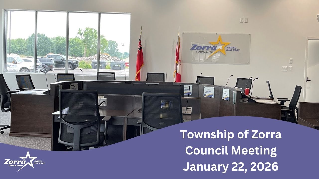 2026-01-22 Zorra Township Council Meeting