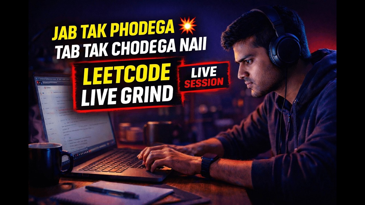 Jab Tak Phodega Nahi 💥 Tab Tak Chodega Nahi | LeetCode LIVE Grind
