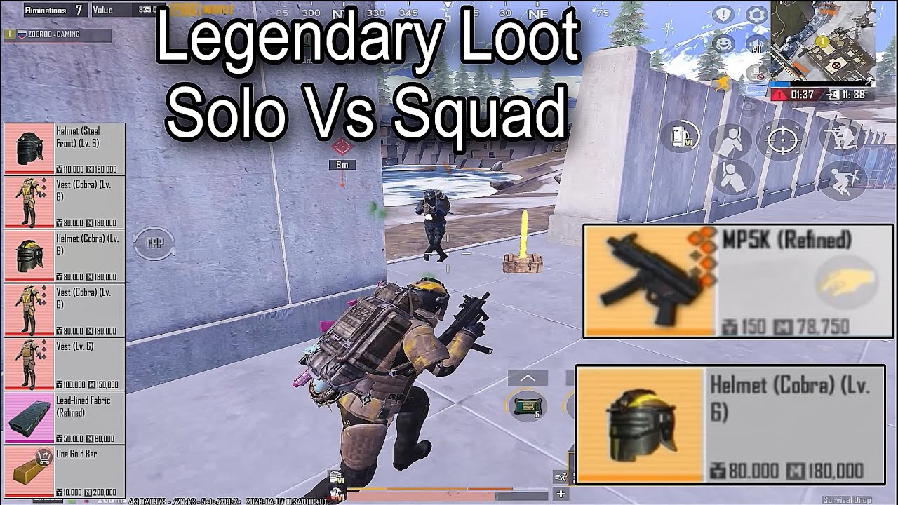 Legendary Loot Solo Vs Squad Super Airdrop - Metro Royale Pubg