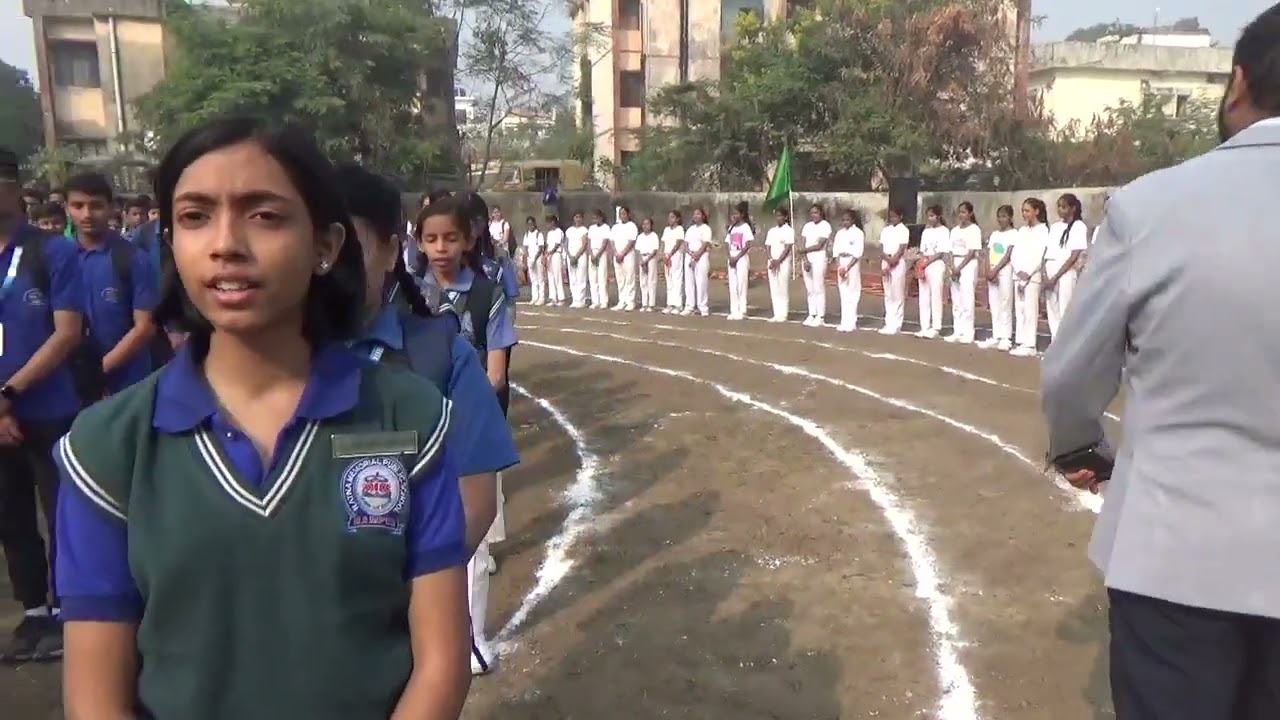 RAMPUS Students pray on the occasion Annual Sports Meet 2023,Ratna Memorial Public School, Gorakhpur
