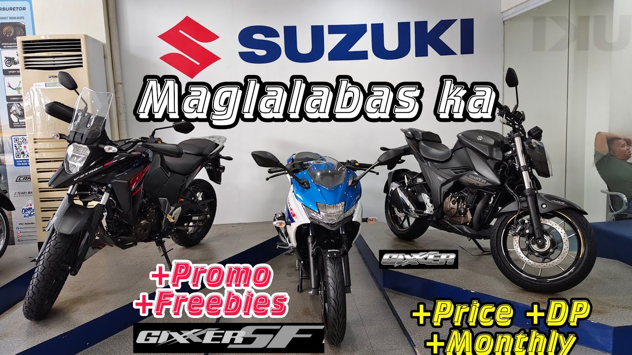Bibili ka ng Suzuki Motorcycle Price Update - More Freebies  at Low DP at Monthly