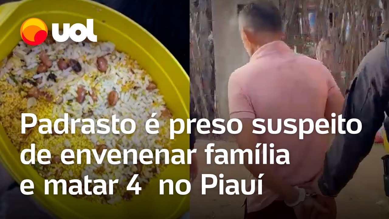 Padrasto é preso suspeito de envenenar família e matar 4 no Piauí; delegado explica caso