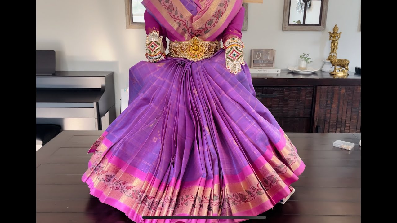 Saree draping for Varalakshmi  #varalaxmivratham #varamahalakshmi #varalakshmi