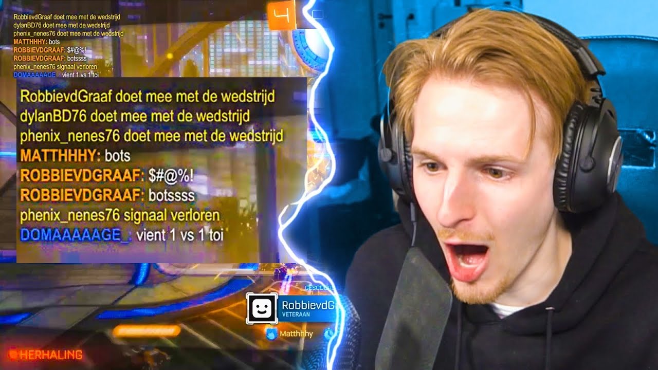 MATTHY HEEFT RUZIE IN ROCKET LEAGUE