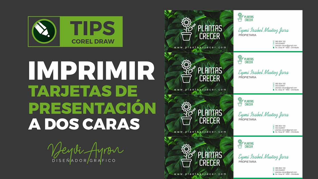 🔴Imprimir Tarjetas de Presentación a Dos Caras en Impresora 🦄CorelDRAW🚀+Link de descarga