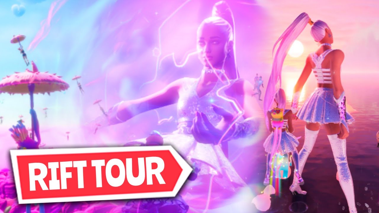 FULL ARIANA GRANDE FORTNITE CONCERT! (Rift Tour event gameplay)