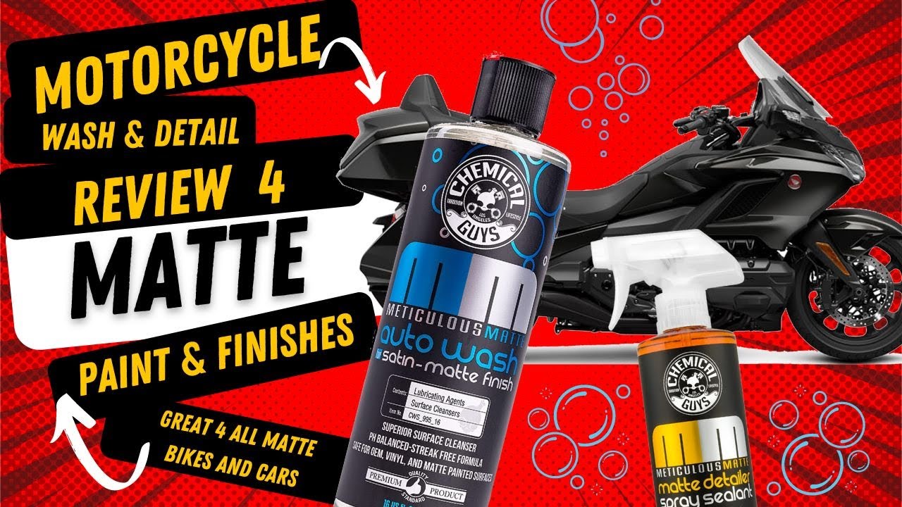 Chemical Guys MATTE Review Motorcycle Wash -Goldwing Clean- Great for Harley, Honda