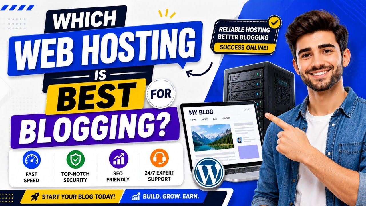 Which Web Hosting is Best for Blogging? | Beginner to Pro Guide (2026)