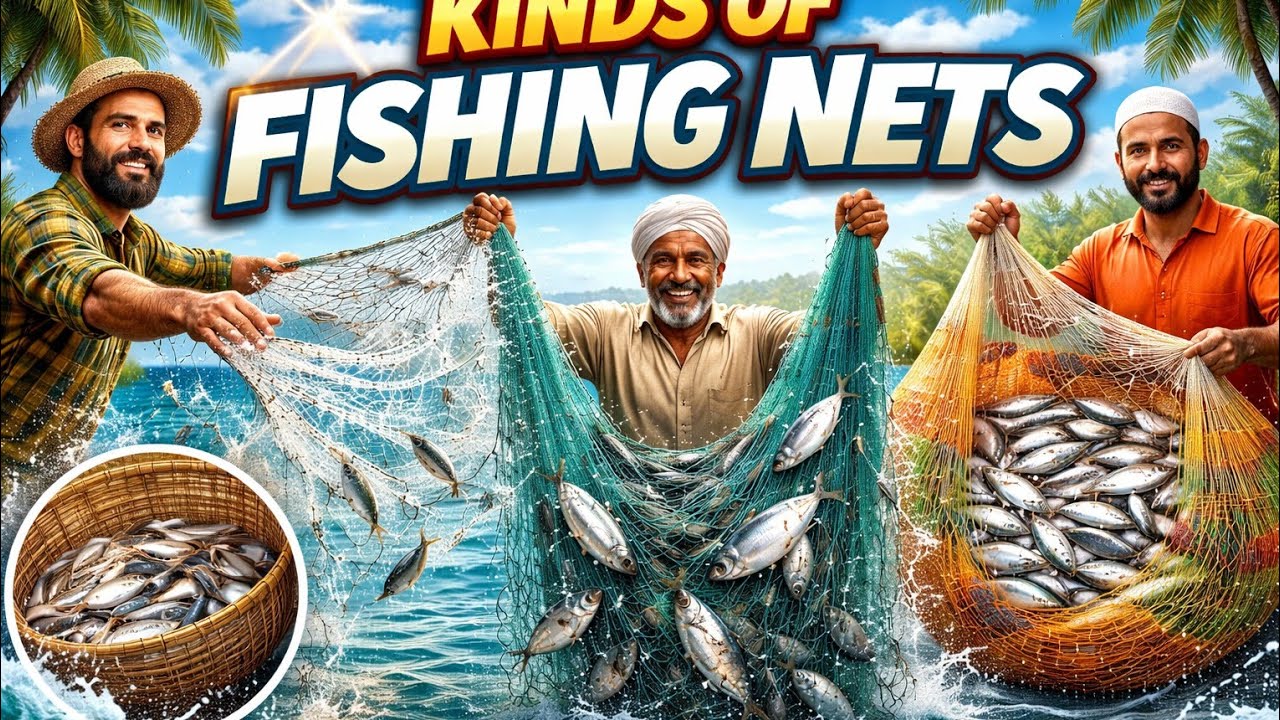   What Kinds of fishing nets use the fisherman of Karachi 