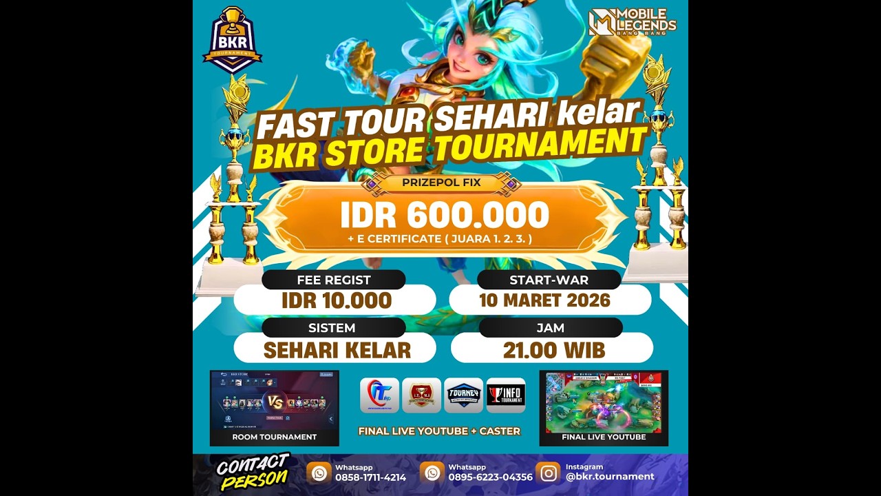 GRAND FINAL FAST TOURNAMENT MLBB BKR STORE ZEST VILLAIN VS IYD DUEXFOLS