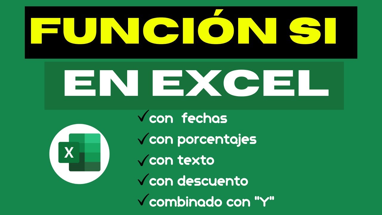 ejercicios de la FUNCION SI en Excel ( 10 ejemplos)🤔