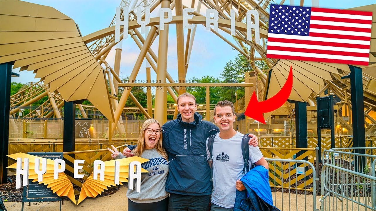 AMERICANS React to HYPERIA! | Thorpe Park