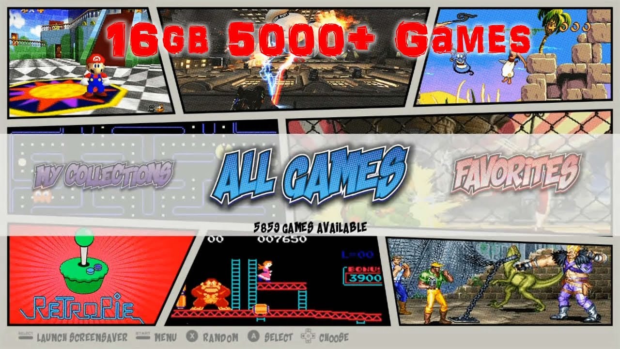 Damaso 16gb Slim Retropie Build - 5,000+ Games