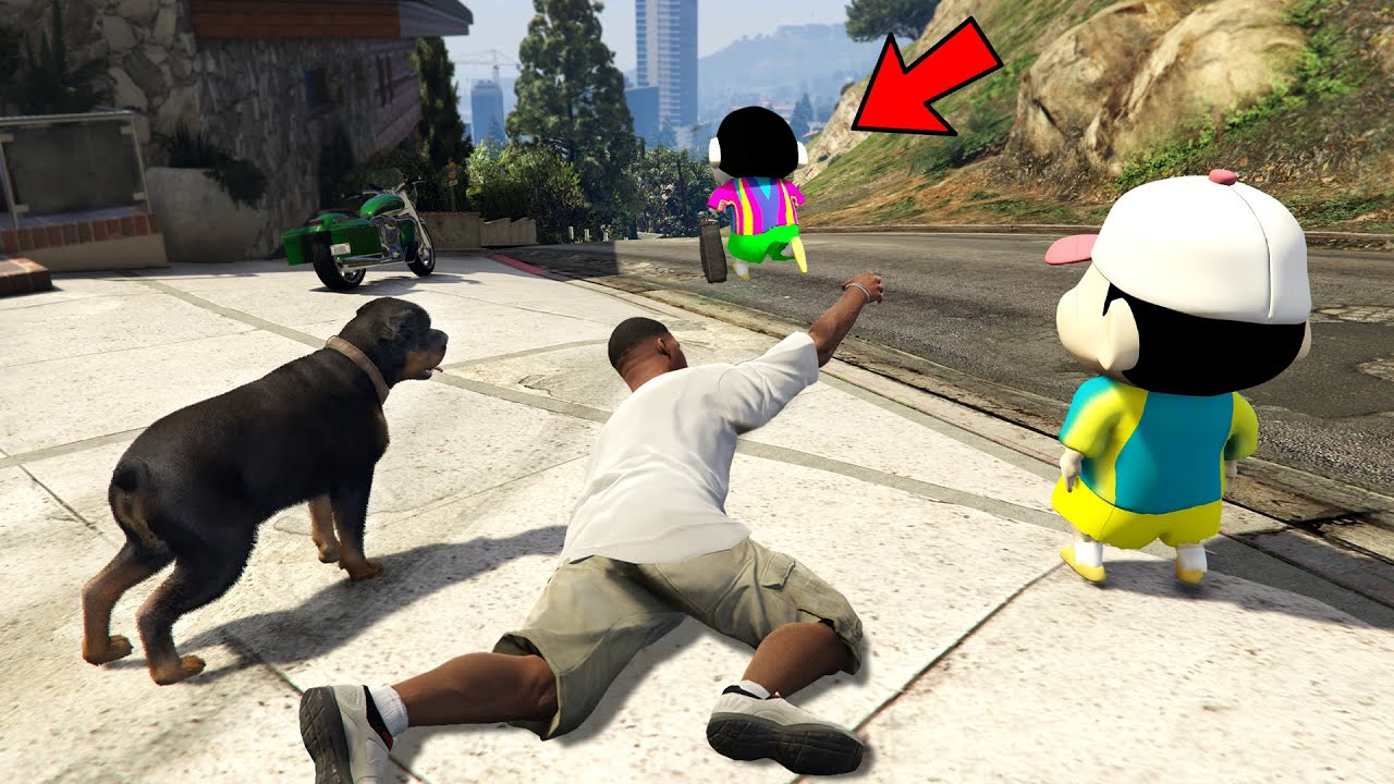 GTA 5 : SHINCHAN Left House after Failing in exam in GTA 5