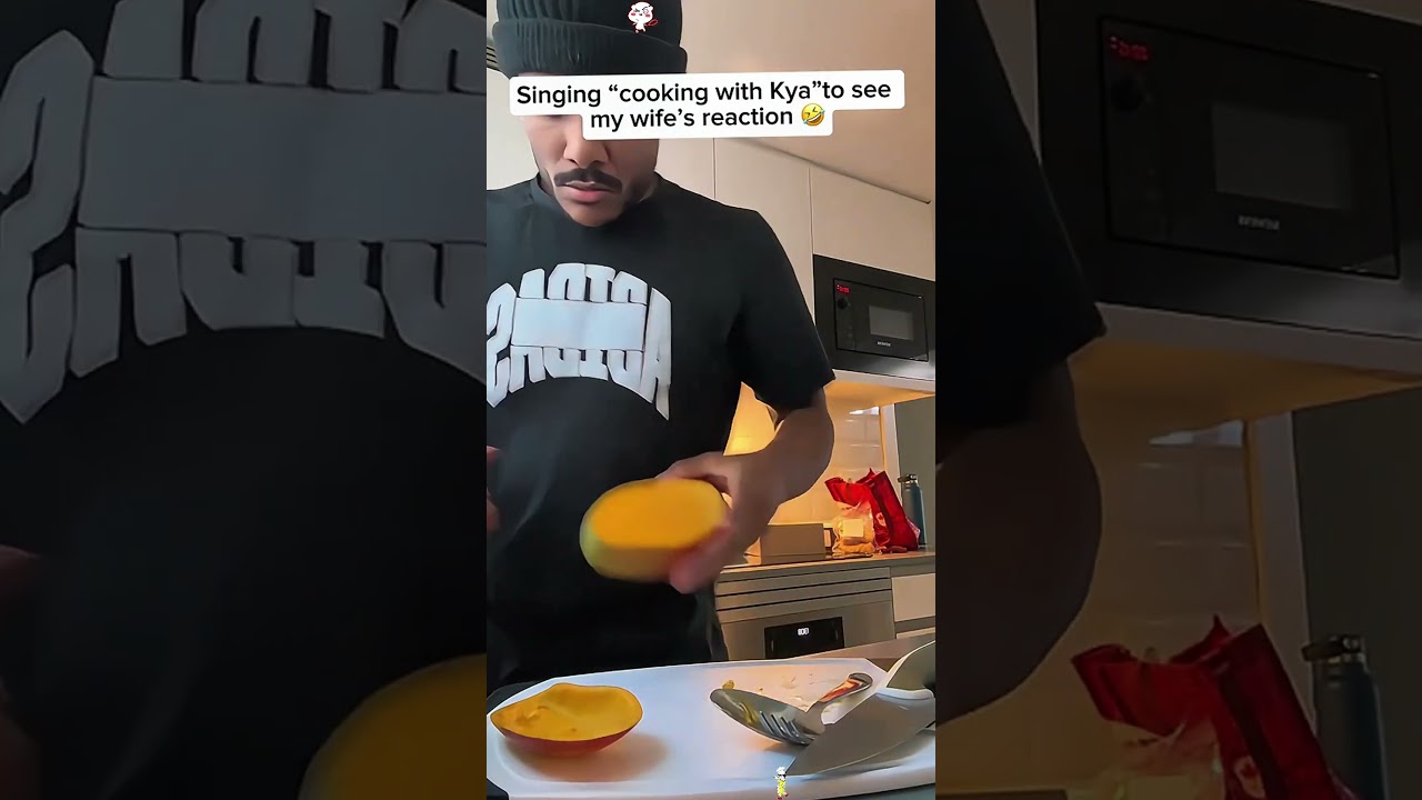Singing “cooking with kya “to see my wife’s reaction 🤣❤️ 