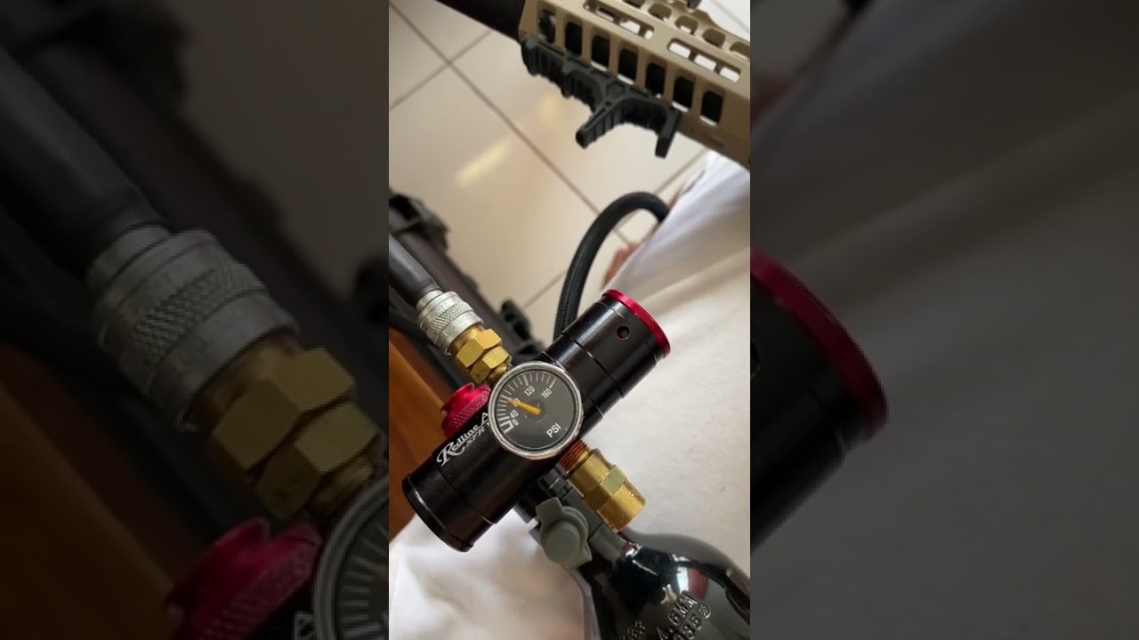 Test regulatora airsoft HPA redline SFR full auto 50 RPS #hpa #airsoft