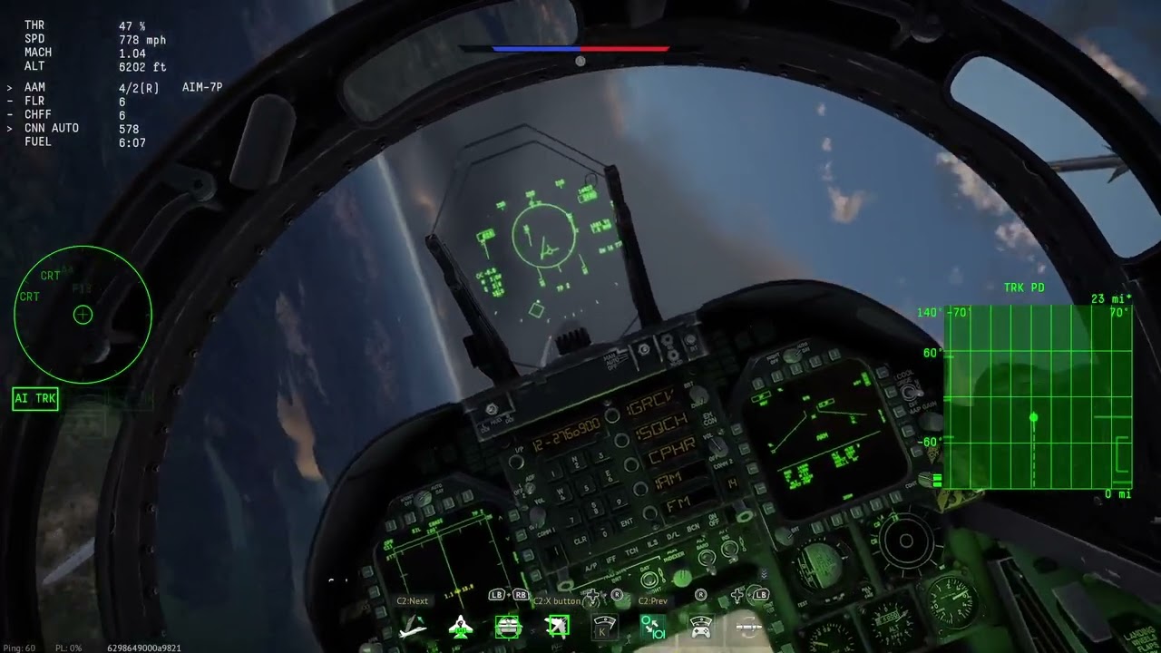Cold start to combat (f18 to sim)