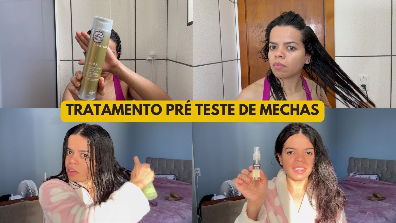 PREPARANDO O CABELO PARA O TESTE DE MECHAS