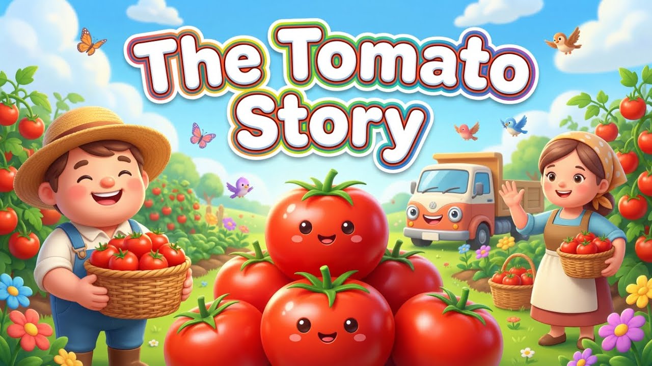 The Tomato Story 🍅 | From Farm To Market | Fun Cartoon For Kids @TinyUnicorns-j7n 