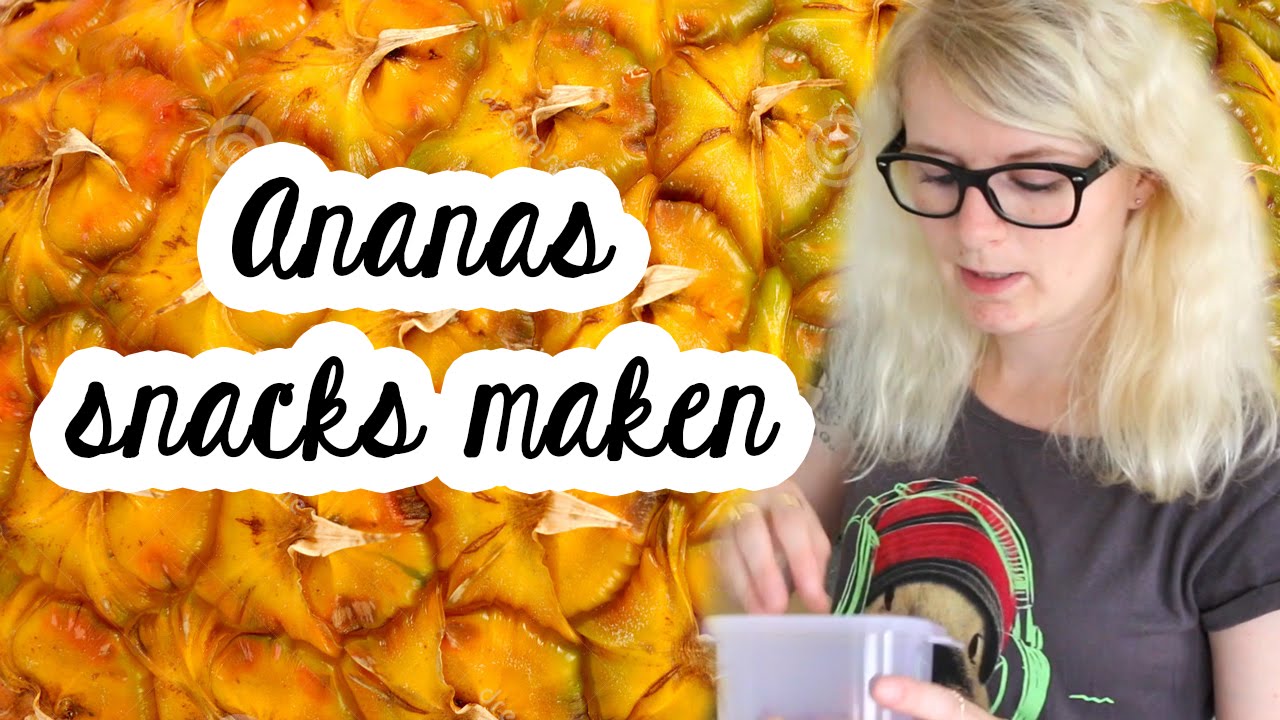 Ananas snoepjes maken voor je konijn | De konijnenknuffelaar