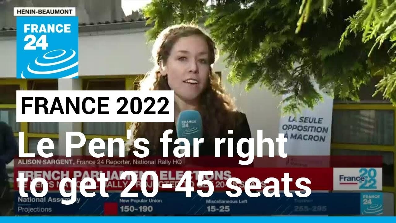 French legislative elections: Le Pen's National Rally projected to get 20-45 seats &bull; FRANCE 24