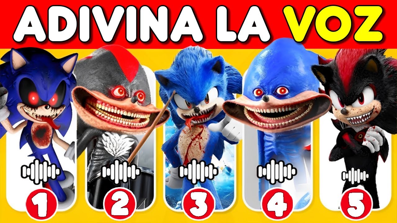 Adivina 20 Personajes De SONIC 3🦔😀Sonic💙Shadow🖤Tails💛Knuckles❤️Sonic The Hedgehog 3😍