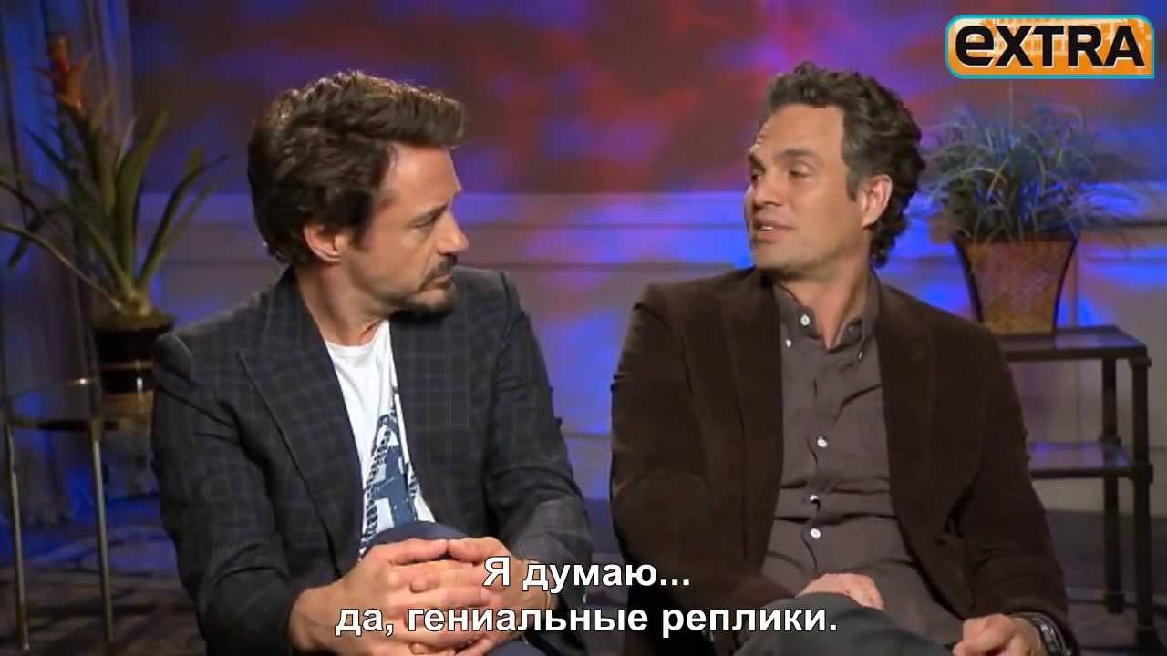 Robert Downey Jr. and Mark Ruffalo on adopting a child - русские субтитры