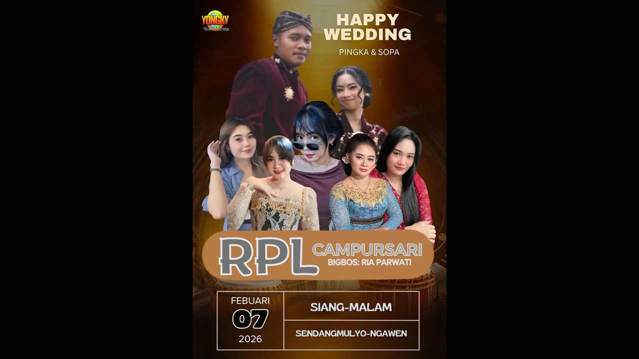 LIVE STREAMING  MALAM  *  R  P  L  campursari  *  PERNIKAHAN PINGKA & SOPA  DS SENDANGMULYO - NGAWEN