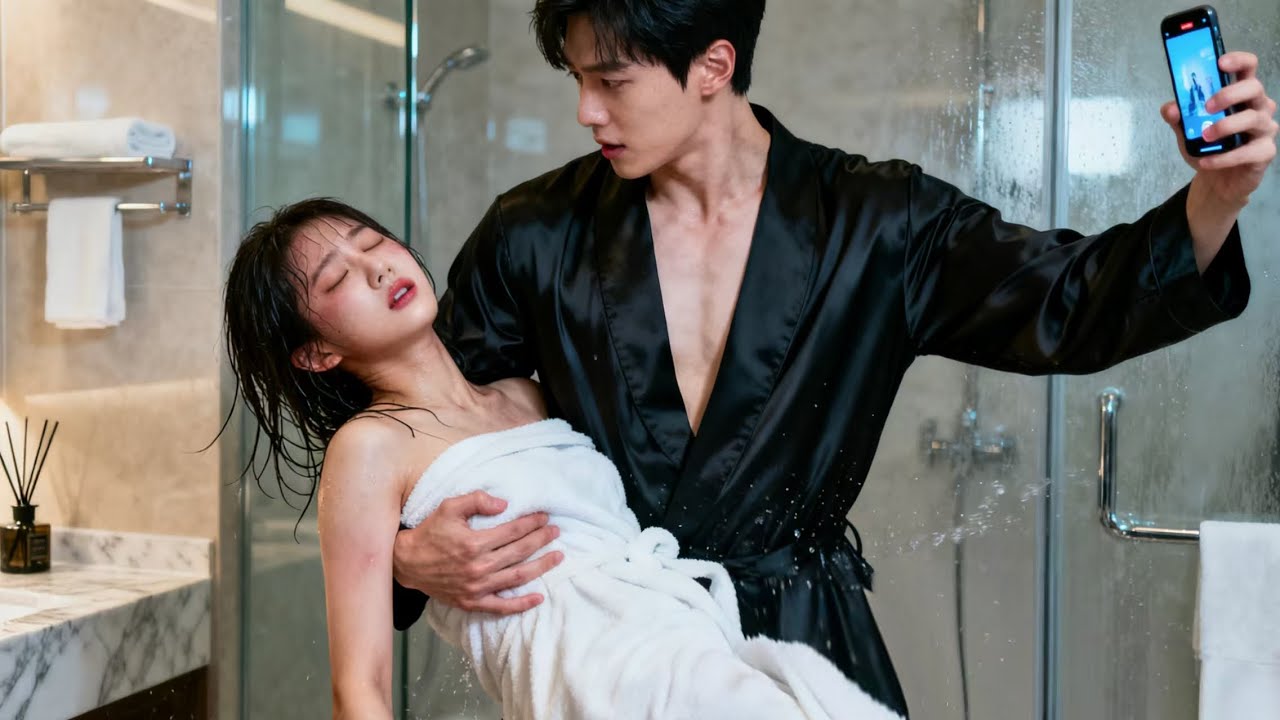灰姑娘洗澡突发高烧，霸总竟奇葩开直播，下一秒女孩直接晕倒怀他中！
