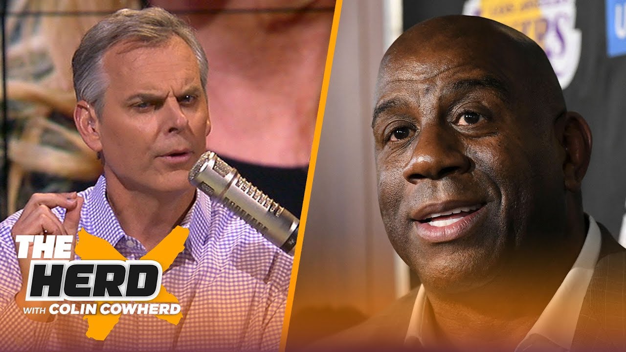 Magic Johnson leaves the Lakers, Colin Cowherd reacts to Jeanie Buss’ response | NBA | THE HERD