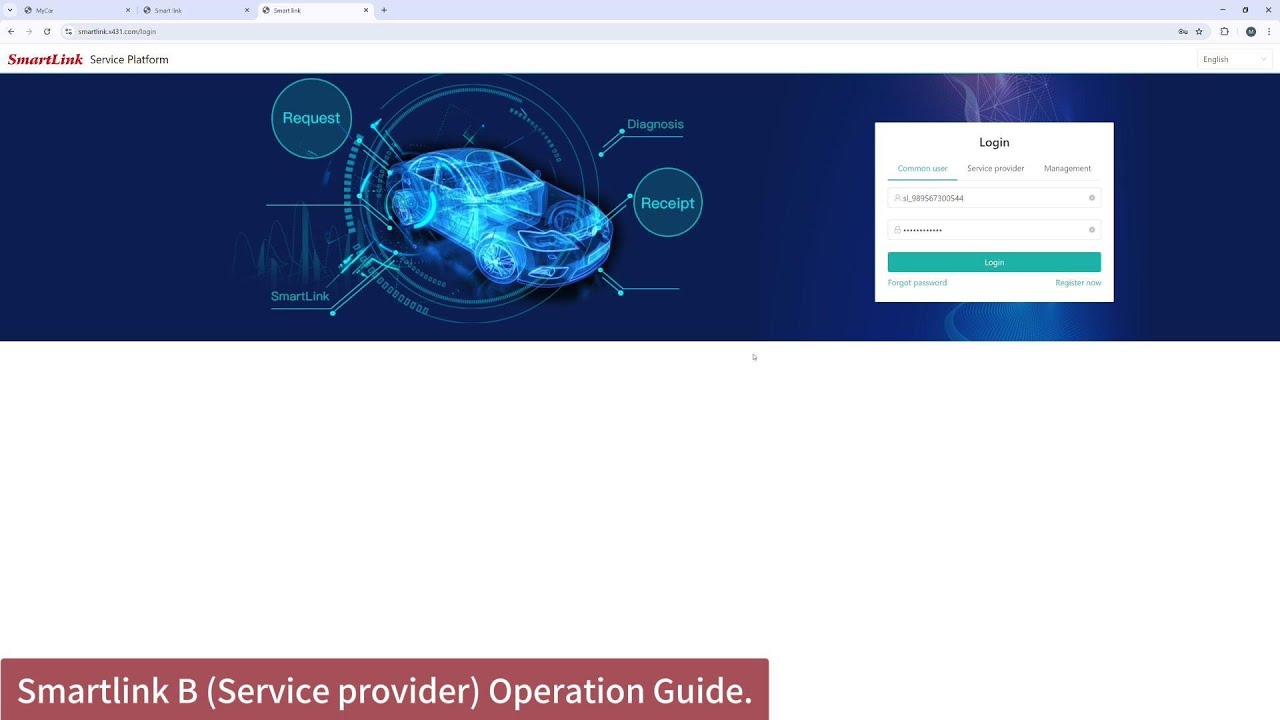 Using LAUNCH Smartlink C  as a common user.
