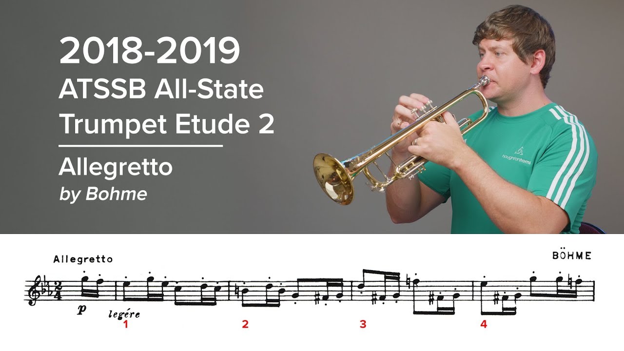 2018-2019 ATSSB All-State Trumpet Etude 2 — Voxman Pg. 27, Allegretto