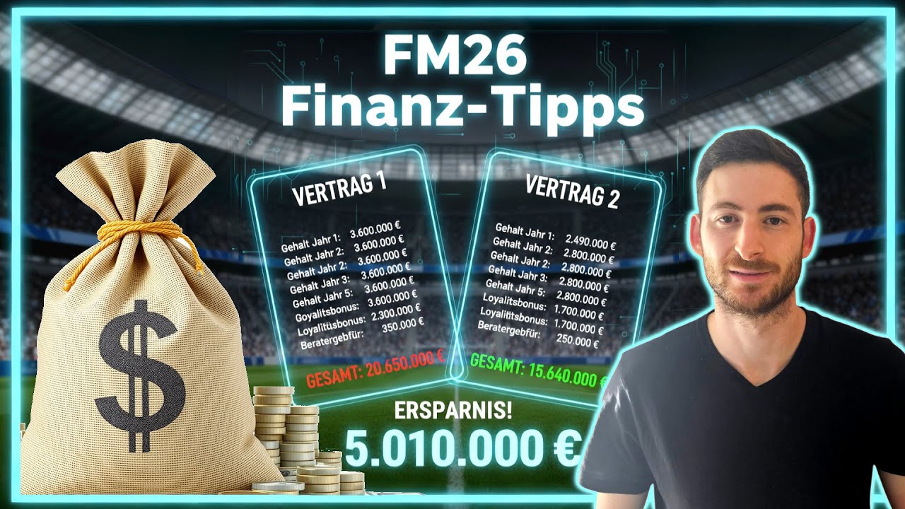 Hör auf GELD zu verlieren! Mit diesen Tipps holst du im FM26 das MAXIMALE aus deinen Finanzen